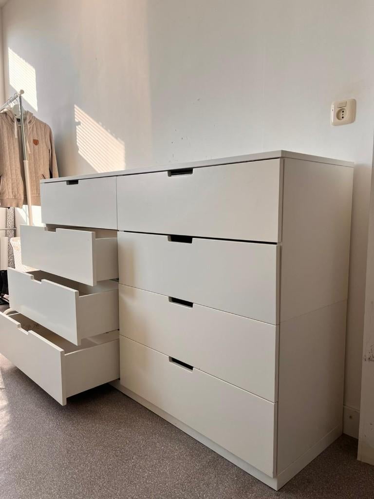 Ikea Nordli Ladekast Met 8 Lades, Huis en Inrichting, Ophalen, Gebruikt, Overige materialen, 150 tot 200 cm