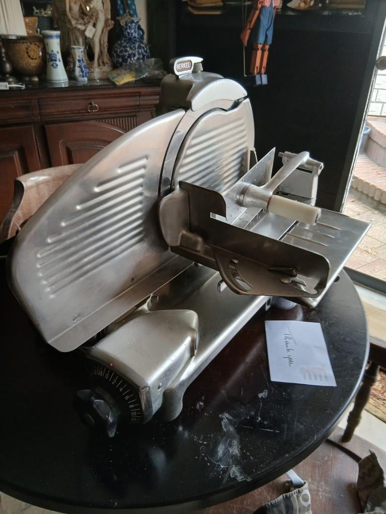 Berkel Snijmachine 834 - Professionele Vleessnijder, Ophalen, Gebruikt, Zilver, Metaal