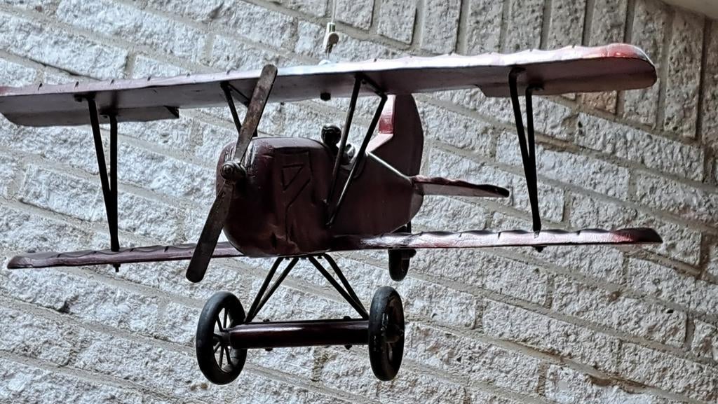 Decoratief houten vliegtuig - 75x65x35 cm, Gebruikt, Groter dan 1:72, Vliegtuig, Ophalen