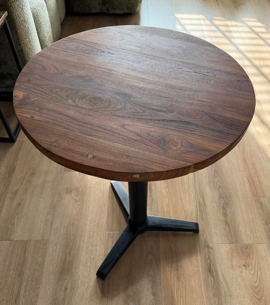 Bistro tafeltje, Huis en Inrichting, Tafels | Eettafels, Ophalen of Verzenden, Zo goed als nieuw, Rond, 50 tot 100 cm