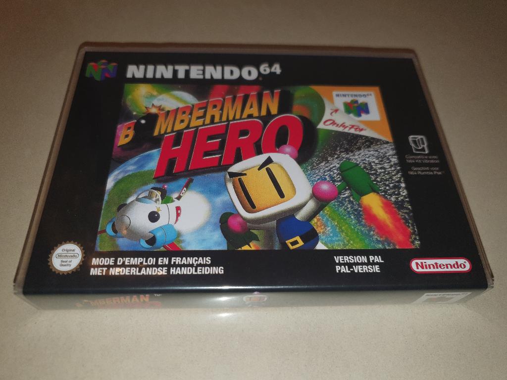 Bomberman Hero N64 Game Case, Spelcomputers en Games, Games | Nintendo 64, Avontuur en Actie, Verzenden, 1 speler, Zo goed als nieuw