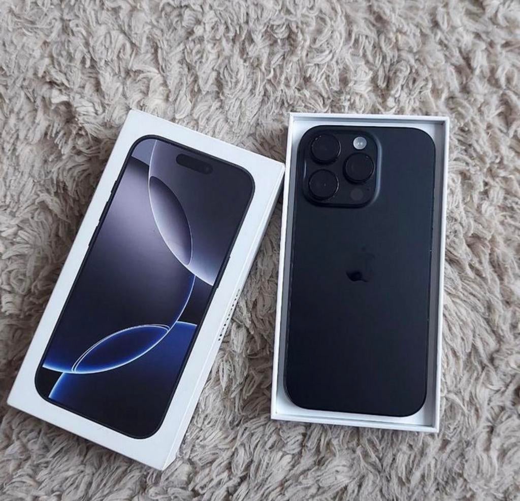iPhone 16 Pro Zwart, Ophalen of Verzenden, Zo goed als nieuw, Zwart, 128 GB