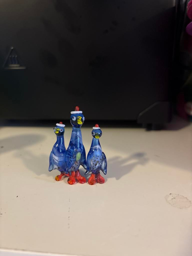 Murano glazen pinguïns - set van 3 rob, Antiek en Kunst, Ophalen of Verzenden