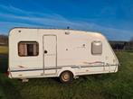 Caravan Swift Toscane 450 met mover, voortent en luifel, Caravans en Kamperen, Caravans, Omvormbare zithoek, 750 - 1000 kg, Particulier