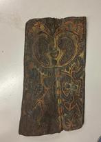 Sepik Papua schildering op sagopalmblad, Ophalen