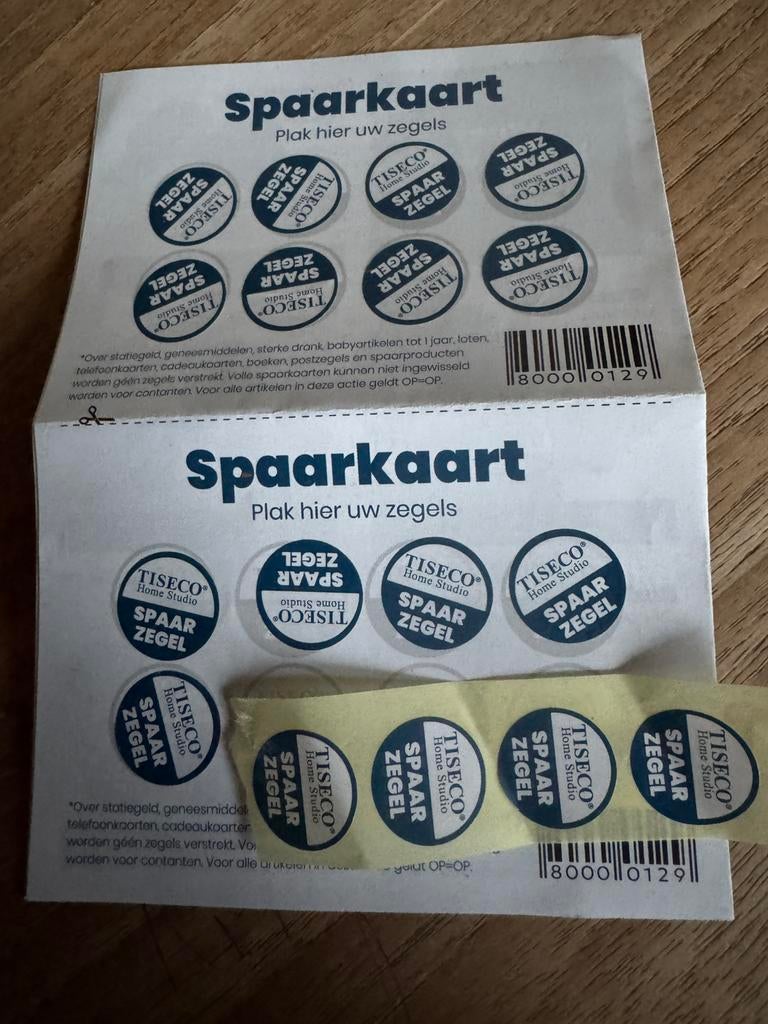 Spaarzegels MCD voor badtextiel, Hobby en Vrije tijd, Spaarzegeltjes, Ophalen of Verzenden, Zegels, Bonnen of Punten