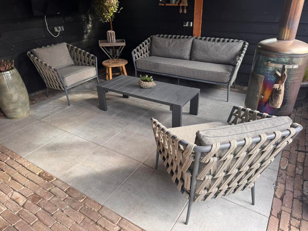 Borek Tavira Loungeset Tuinset, Ophalen, Zo goed als nieuw, Wicker, Bank