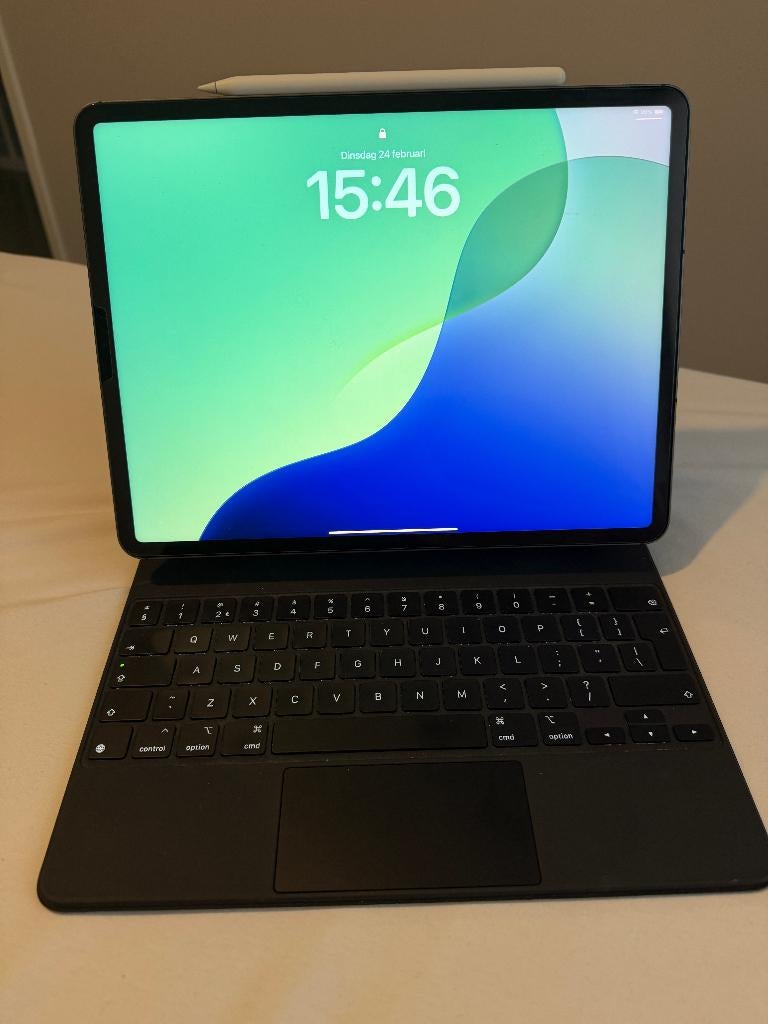 iPad Pro 12.9-inch (5e gen) incl Magic keybord + Pencil, Computers en Software, Apple iPads, Zo goed als nieuw, Apple iPad Pro