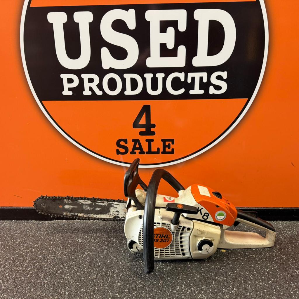 Stihl  MS201 Benzine Kettingzaag | Met garantie, Tuin en Terras, Hand-tuingereedschap, Stihl, Zo goed als nieuw, Support@stihl.com