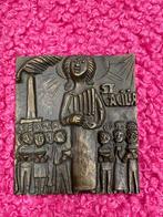 Bronzen plaquette St.Cecilia, muziekpatrones (Egino Weinert), Ophalen of Verzenden