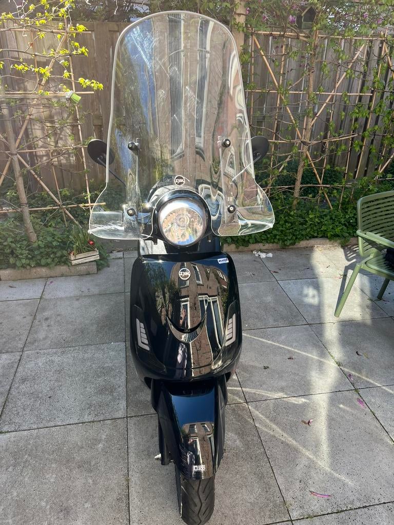Scooter Sym Fiddle 2 + veel accesoires, Ophalen, Gebruikt, Maximaal 45 km/u, Benzine