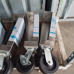 Zwenkwielen 300kg per stuk of set, met/zonder RVS poot, Doe-het-zelf en Verbouw, Zwenkwielen, Ophalen of Verzenden, Nieuw