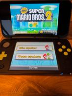 Nintendo New 2DS XL + Luigi’s Mansion 2 + Mario + Layton, Met games, Ophalen of Verzenden, Zo goed als nieuw, Zwart