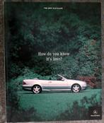 Mercedes-Benz CLK-class, Amerikaanse folder uit 2001, Ophalen of Verzenden, Zo goed als nieuw, Auto's