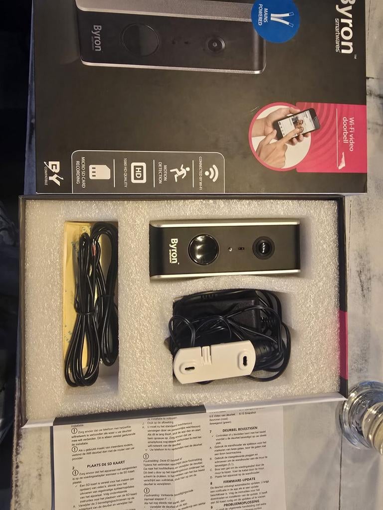 Byron Smartwares Wi-Fi Video Deurbel - Nieuw in doos, Ophalen of Verzenden, Bewegingsdetectiesensor, Nieuw, Draadloos