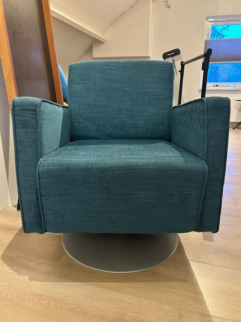 Draai stoel, Pronto wonen, Ophalen, Minder dan 75 cm, Zo goed als nieuw, Stof