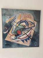 Kandinsky Ingelijste Poster 53x53cm, Antiek en Kunst, Kunst | Schilderijen | Abstract, Ophalen of Verzenden