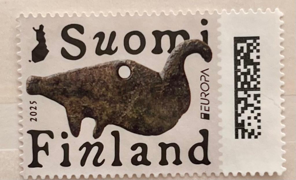 Postzegel Finland 2025 Europa- Archeologische ontdekkingen, Verzenden, Finland, Gestempeld