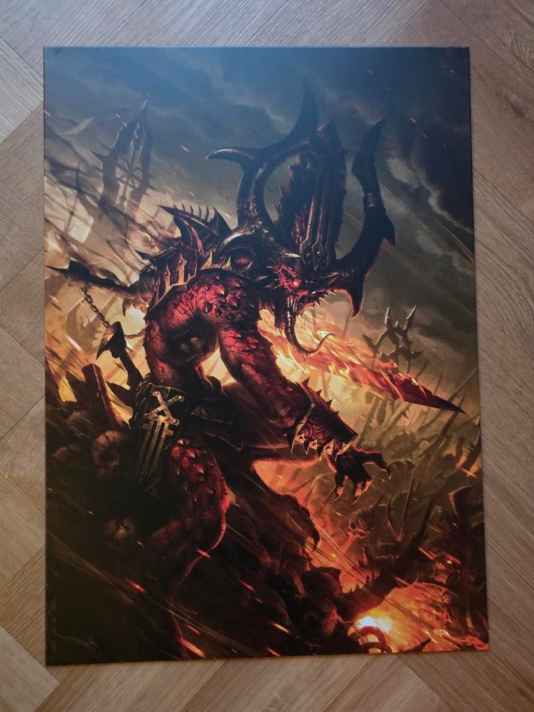 Warhammer metalen posters Displate 48cm x 67,5cm, Ophalen