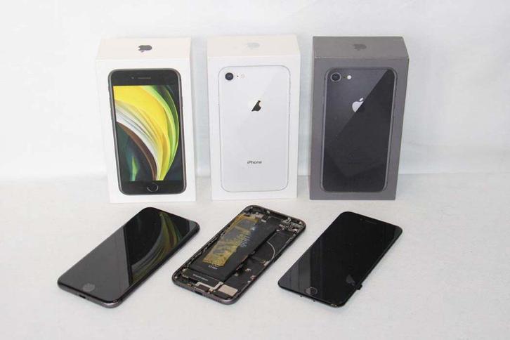 Iphone 8 + extra onderdelen + 3 dozen - defect reparatie, Telecommunicatie, Mobiele telefoons | Apple iPhone, Gebruikt, 64 GB