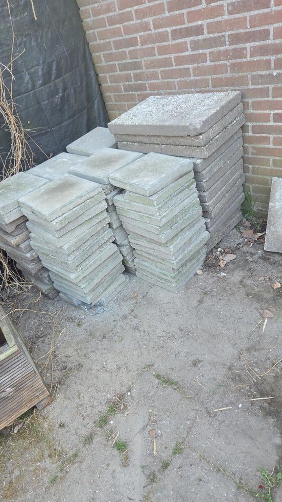 Betonnen terrastegels, Gebruikt, Ophalen of Verzenden, 10 m² of meer, Beton