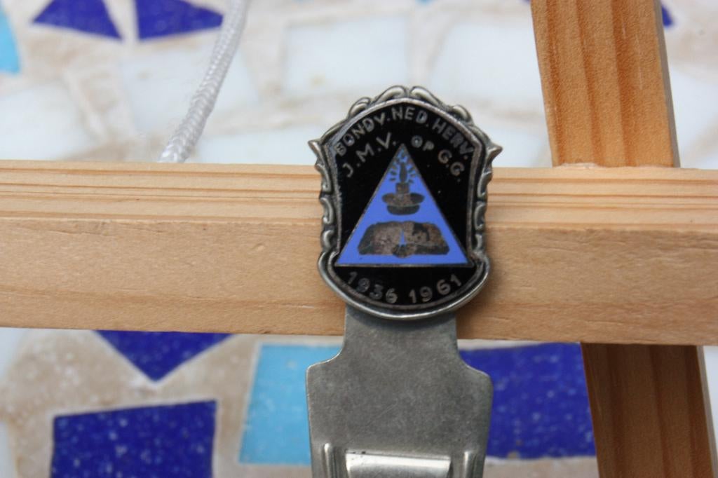 Oude brievenopener Bond Ned. Herv. J.V.M. op G.G. 1936-1961, Ophalen of Verzenden, Gebruikt