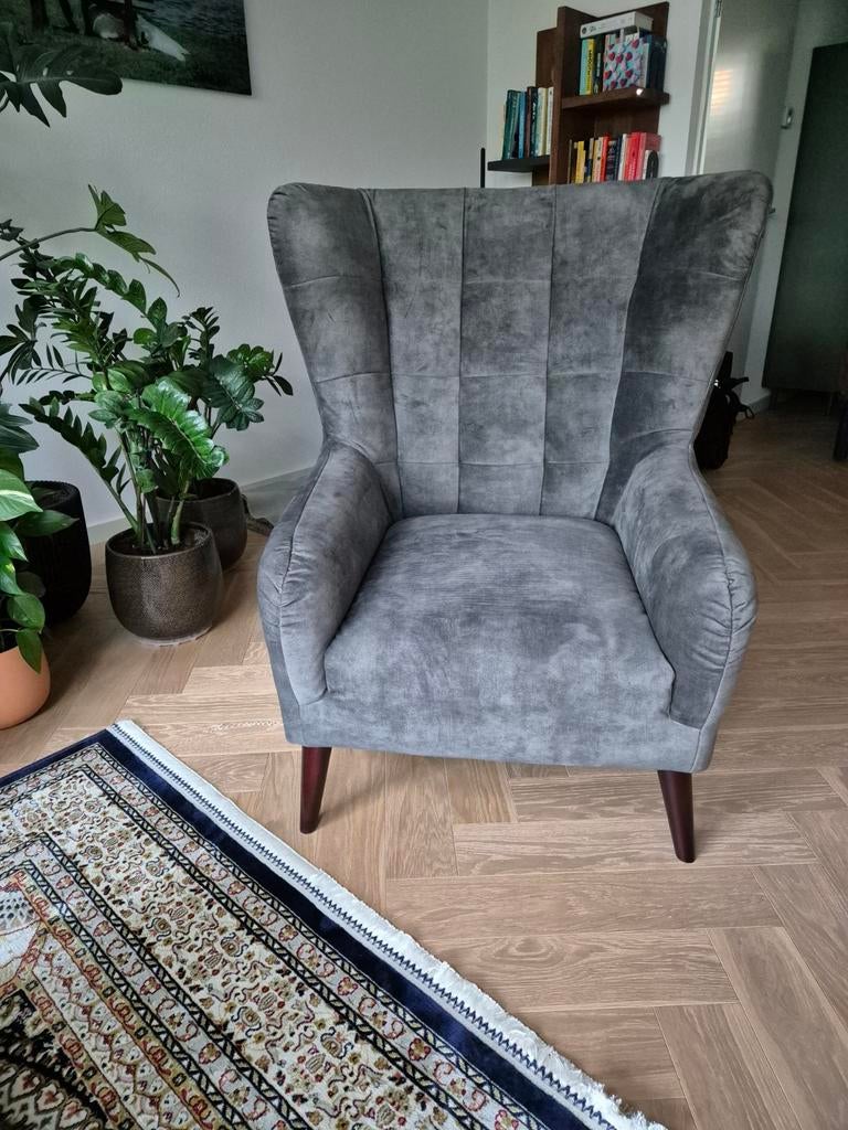 Comfortabele groene fauteuil - Zo goed als nieuw, Ophalen, Modern, Comfortabel, Zo goed als nieuw, Eén
