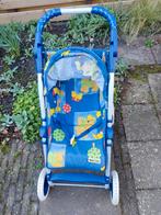 Knorr poppenwagen blauw met vrolijke print, Ophalen of Verzenden, Gebruikt, Overige typen