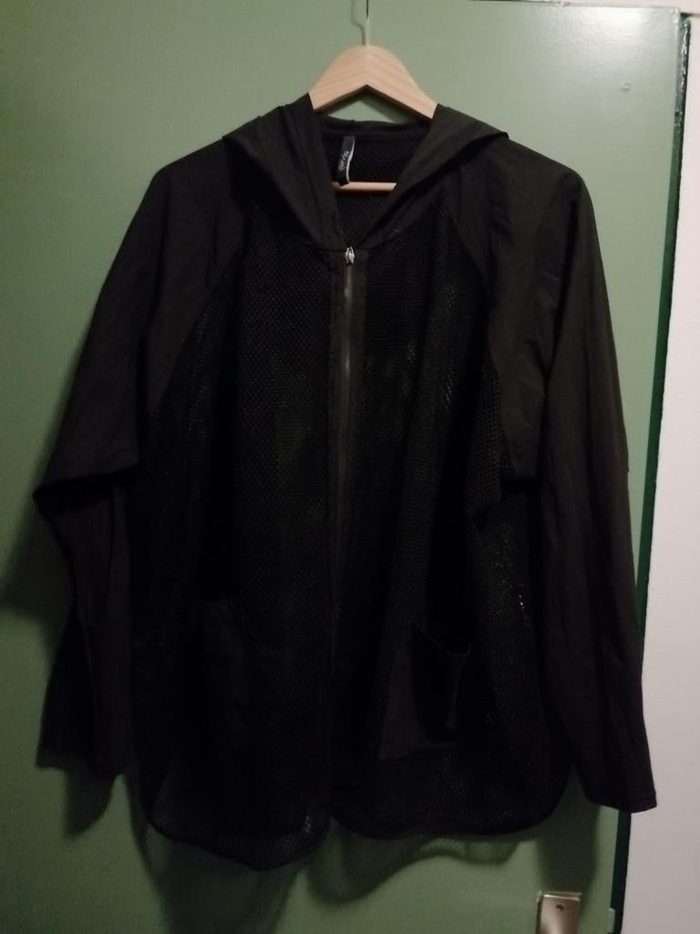 Unisex doorzichtig vestje met korte mouwen, Maat 38/40 (M), Zwart, Ophalen of Verzenden, Onbekend