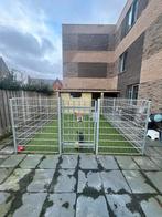 Herras hekwerk met poort ZGAN, Ophalen, Met poort, Dubbelstaafmat hekwerk, Zo goed als nieuw