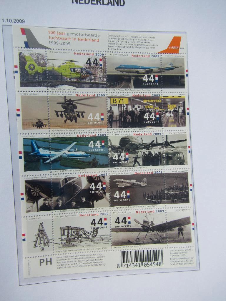 Vel 100 Jaar Gemotoriseerde Luchtvaart in Nederland, 2008,, Verzenden, Na 1940, Postfris