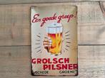 Reclamebord Grolsch Bier 20x30, Verzamelen, Ophalen of Verzenden, Zo goed als nieuw, Reclamebord