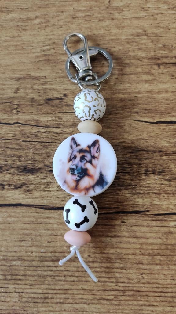 Tashanger Sleutelhanger Duitse herder met guardian angel, Verzenden, Nieuw