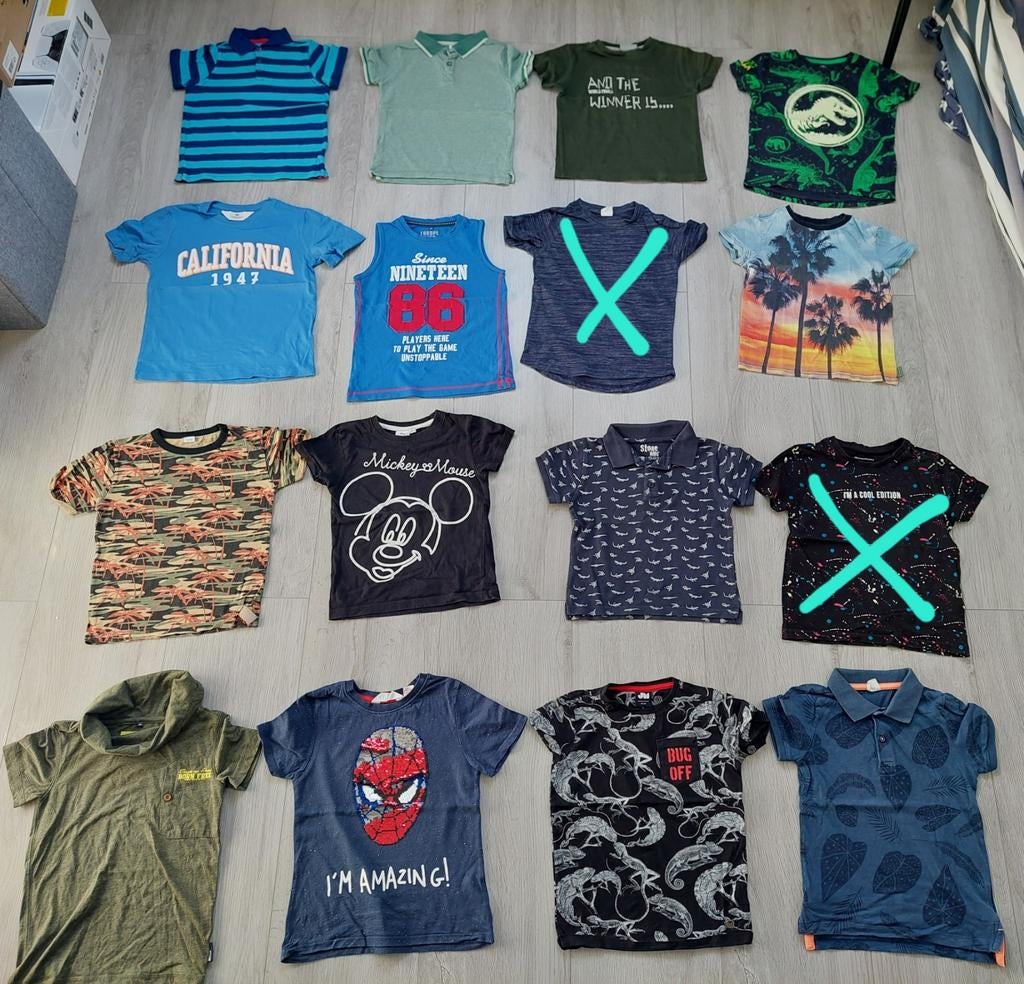 T-shirts maat 110 jongen shirts 110/116 t-shirt shirt polo's, Kinderen en Baby's, Kinderkleding | Maat 110, Ophalen of Verzenden