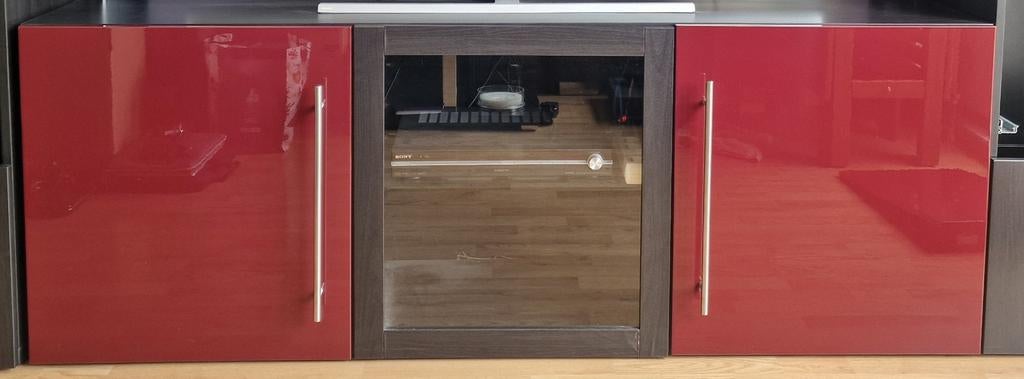 Ikea Besta kast als tv meubel of dressoir, Huis en Inrichting, Kasten | Dressoirs, Ophalen, Zo goed als nieuw, 25 tot 50 cm, 150 tot 200 cm