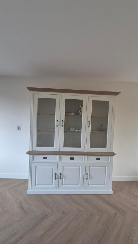 Vitrinekast Richmond - 2-delig, zwaar en degelijk, Ophalen, Gebruikt, Landelijk, 25 tot 50 cm