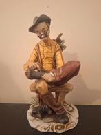 Antiek beeldje oude man, Verzamelen, Beelden en Beeldjes, Ophalen of Verzenden