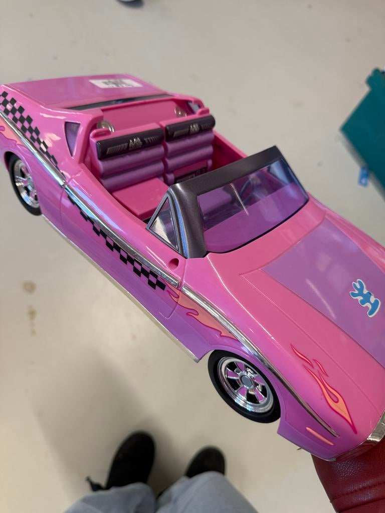 Vintage Barbie Speedmatic G3 Roze Auto VROOOM, Ophalen of Verzenden, Gebruikt