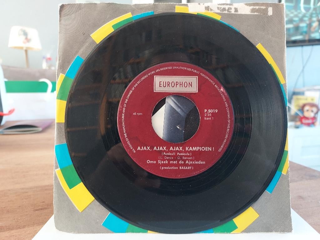 7" Single Ome Sjaak Met De Ajaxieden - Ajax, Ajax, Ajax Kamp, Gebruikt, 7 inch, Single, Ophalen of Verzenden