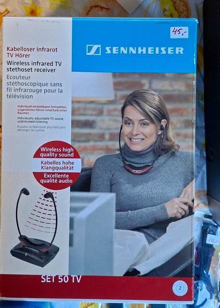 Sennheiser draadloze hoofdtelefoon., Audio, Tv en Foto, Koptelefoons, Ophalen, Zo goed als nieuw, Sennheiser