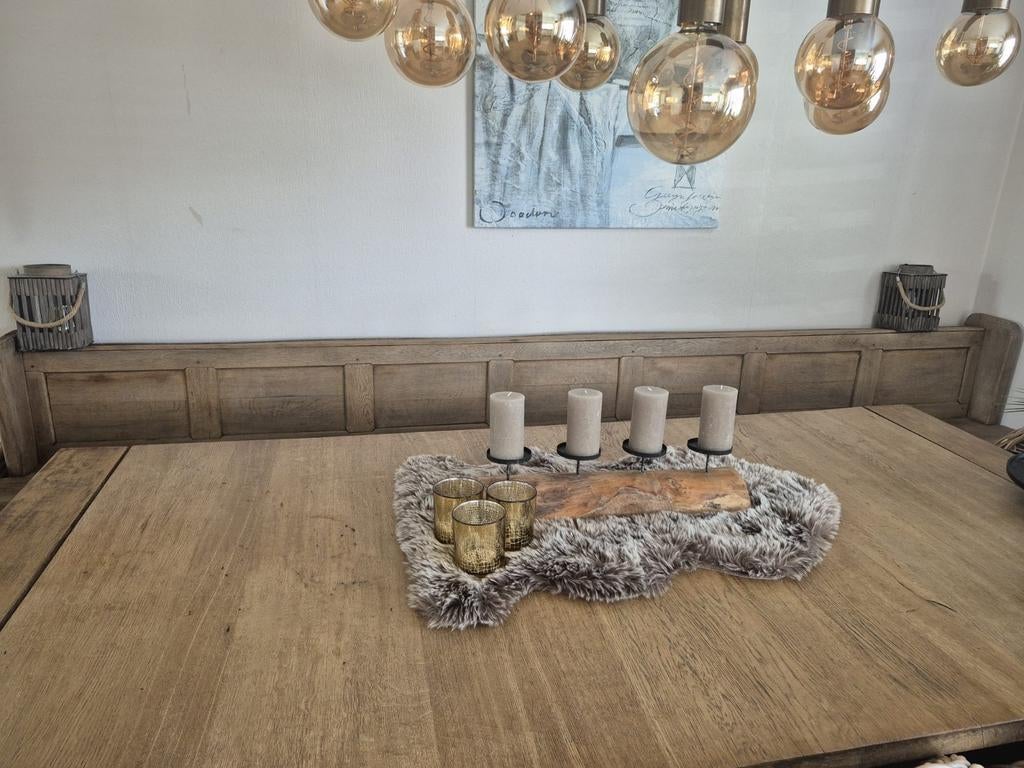 Robuuste Kerkbank - 3.50 meter lang, Huis en Inrichting, Ophalen, Gebruikt