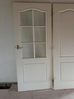 Paneeldeuren, binnendeuren, creme wit, Doe-het-zelf en Verbouw, Deuren en Horren, Ophalen, Binnendeur, 200 tot 215 cm, Glas