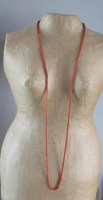 metalen ketting oranje, Sieraden, Tassen en Uiterlijk, Kettingen, Ophalen of Verzenden, Gebruikt, Oranje, Zilver