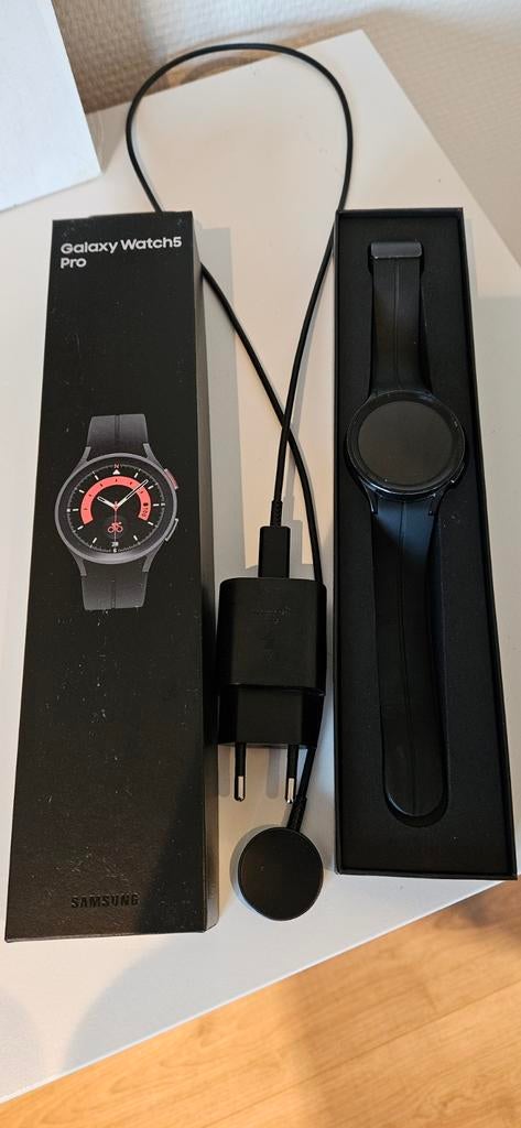 Samsung Watch5 Pro (60SE), Ophalen, Gebruikt, Zwart, Android