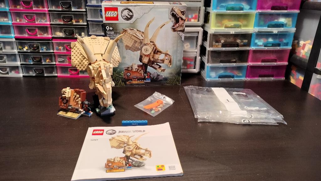 Lego 76969 Dinosaur Fossils: Triceratops Skull, Jurassic World, Lego, Ophalen of Verzenden, Zo goed als nieuw
