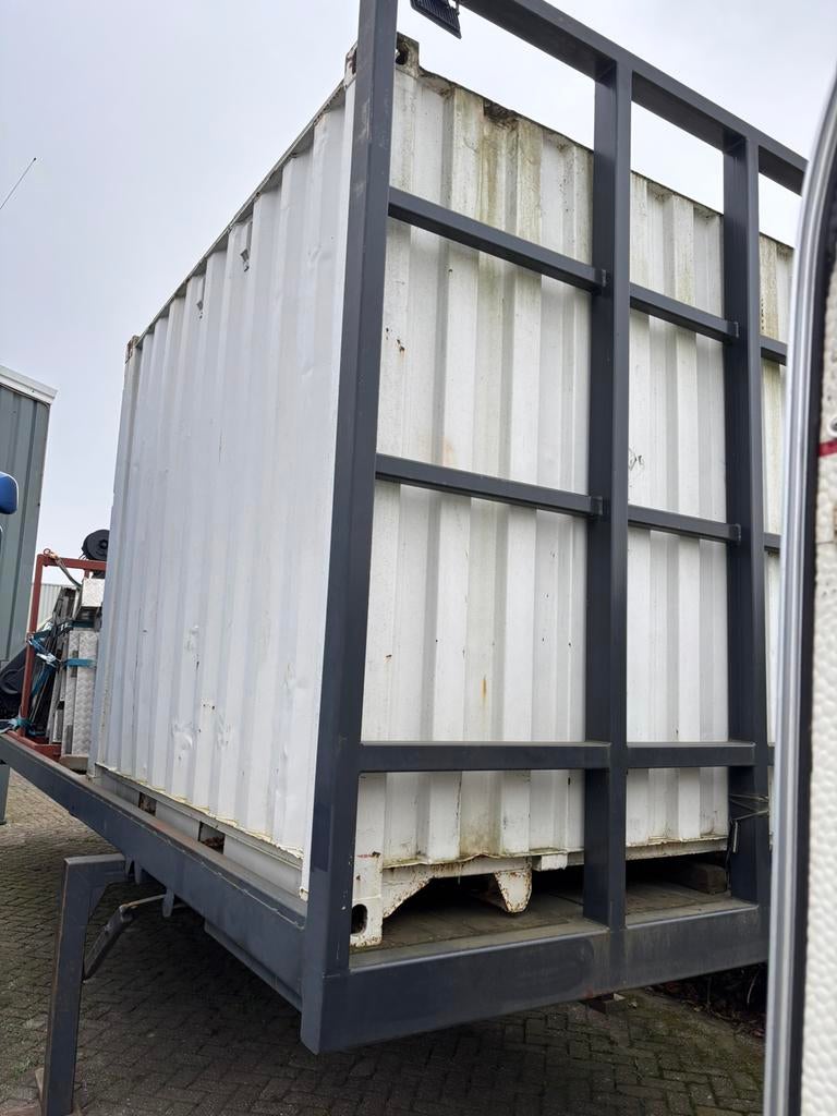 bdf afzetbak 8 meter met kraan, Ophalen