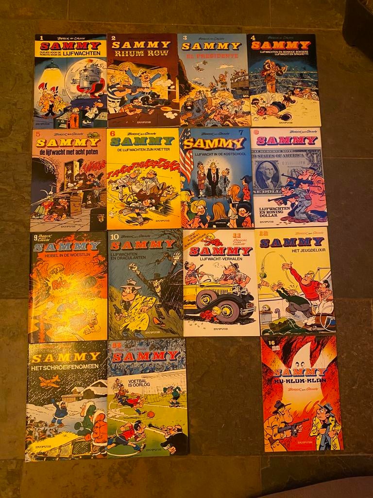 15 srtipboeken van sammy, Meerdere stripboeken, Ophalen of Verzenden, Zo goed als nieuw