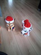 Paw Patrol Kerst Knuffels - Chase & Marshall, Zo goed als nieuw, Middelgroot (20 tot 80 cm), Meerkleurig, Paw Patrol