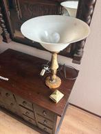 Vintage Onyx Tafellamp met Glazen Kap, Ophalen