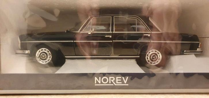 Norev 1/18 Mercedes Benz 280 SE sedan 1968 zwart, Hobby en Vrije tijd, Modelauto's | 1:18, Zo goed als nieuw, Auto, Norev, Ophalen of Verzenden